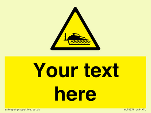 Custom warning grounding cruiser on lock cill